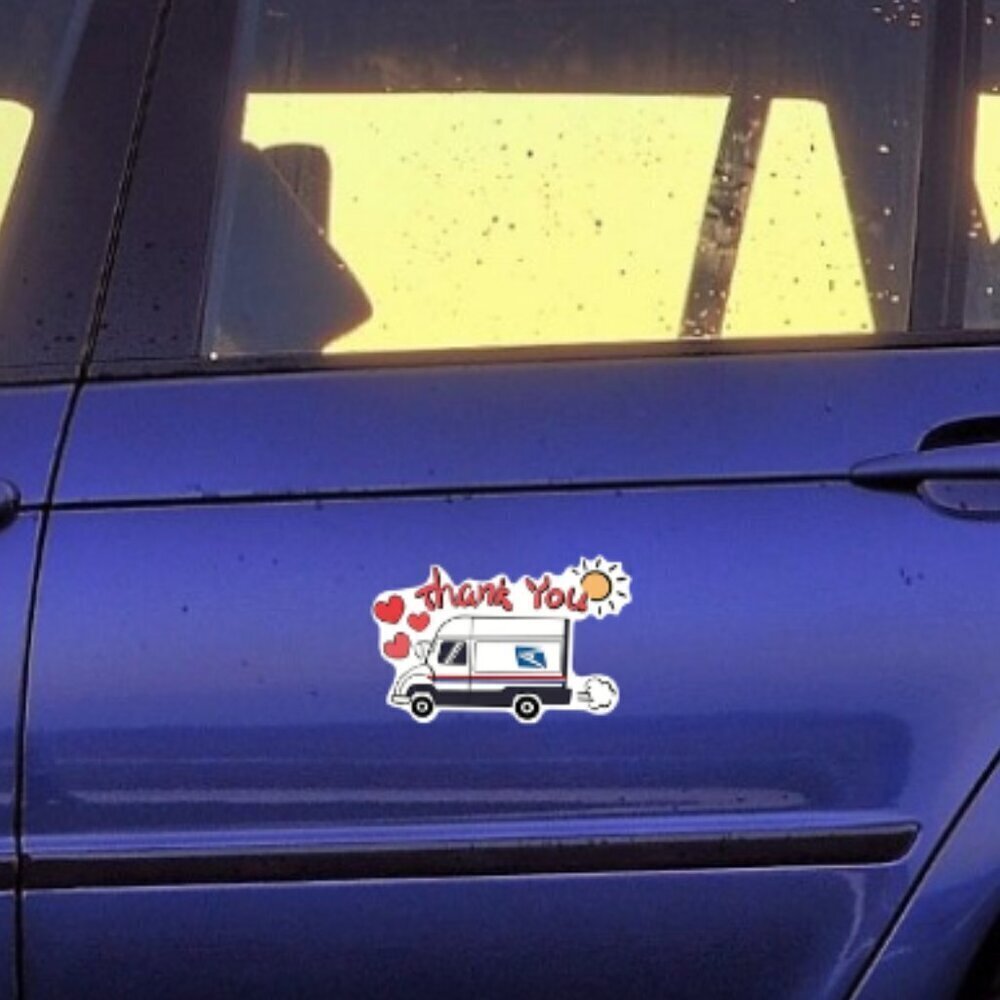 Postal Worker Thank You Sticker - Picture 4 of 4